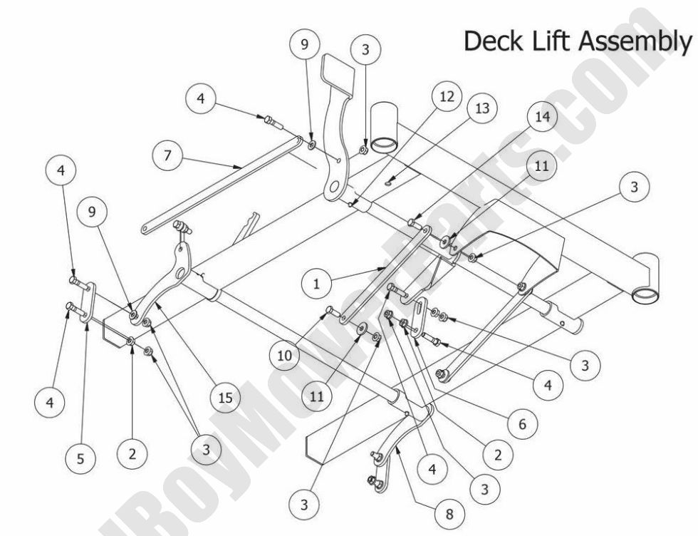 2014 MZ Deck Lift Assembly